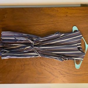 Purple Striped Romper